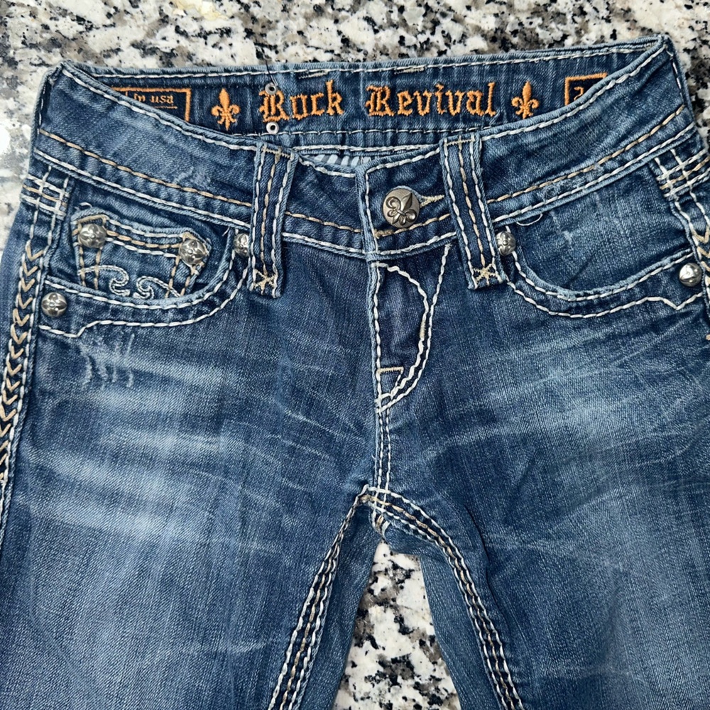 Rock Revival Blue Women’s Jeans size 24 - Picture 1 of 14
